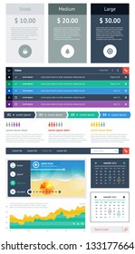 UI Is A Set Of Beautiful Components Featuring The Flat Design Trend