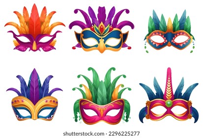 ui set vector illustration of a set knight face mask masquerade isolated on white background