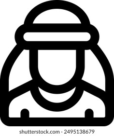 UI sheik Vector Icon Illustration. Line Style