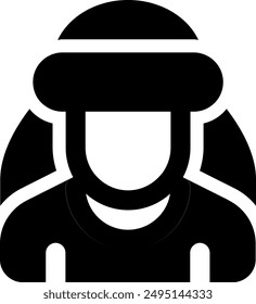 Ilustración del icono del Vector UI sheikh. Estilo de pictograma