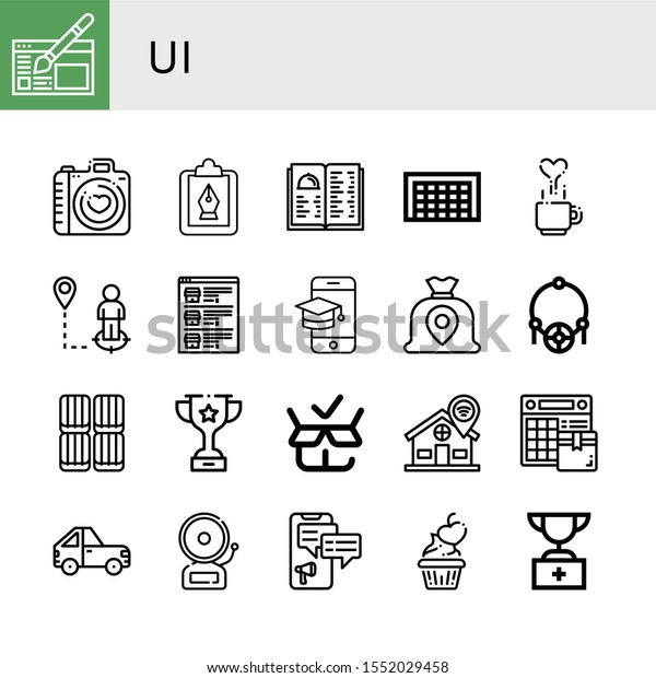 ui simple\
icons set. Contains such icons as Website design, Love, Clipboard,\
Menu, Goal, Location, List, Screen, Money bag, Amulet, Toffee, can\
be used for web, mobile and\
logo