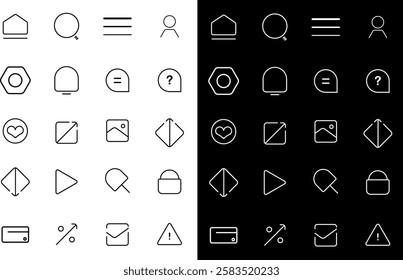 UI simple modern icon pack