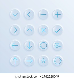 UI style set of black universal arrows 