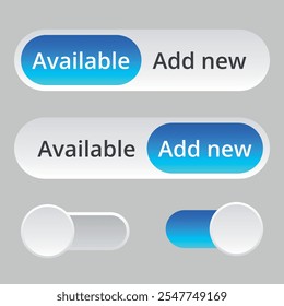 UI Switch Element - On and Off States