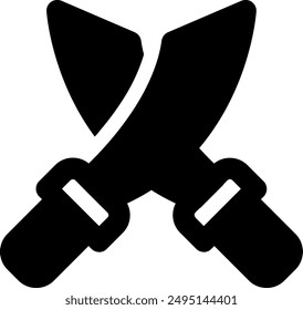 UI sword Vector Icon Illustration. Glyph Style