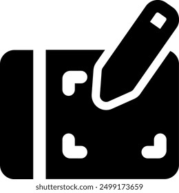UI tablet Vector Icon Illustration. Glyph Style