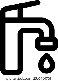 UI Tap Vector Icon Illustration. Line Style