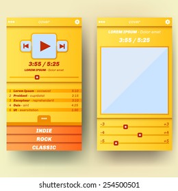 UI template for mobile phone or web extension.