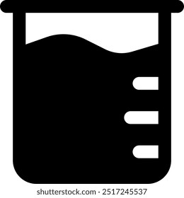 Ilustração do ícone de vetor do tubo de interface do usuário. Estilo de Glifo