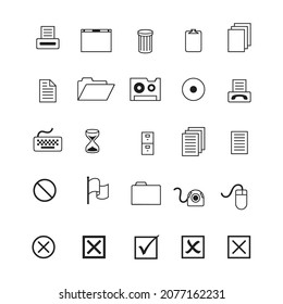 Ui Ux Big Bold Line Icons Stock Vector (Royalty Free) 2077162231 ...