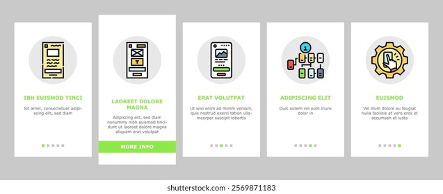 ui ux design agency user develop onboarding mobile vector phone button, marketing website, web app, mobile office, computer wireframe ui ux design agency user develop illustrations