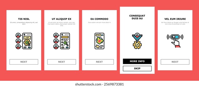 ui ux design agency user develop onboarding mobile vector phone button, marketing website, web app, mobile office, computer wireframe ui ux design agency user develop illustrations