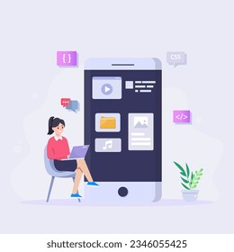 UI UX design, Creating an application design.