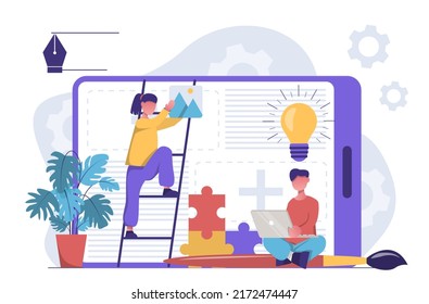 Ui ux design. Designers create the design of the app
