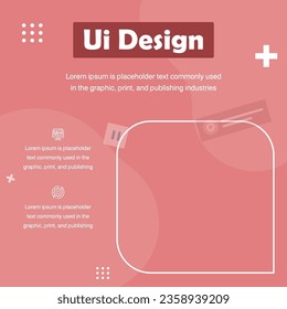 Ui Ux design elements collection representations of user experience and app interface 