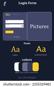 UI UX design with a simple but modern appearance