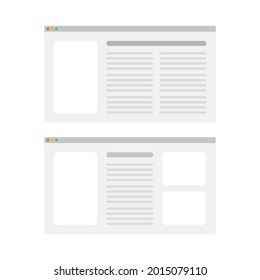 UI and UX designer interface for websites. Digital wireframing process concept. Flat vector illustration isolated on white background. Light mode.
