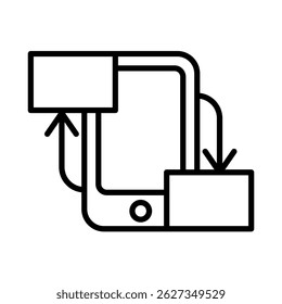 UI UX Designer with Mobile Mockup Frame
