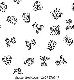 ui ux digital develop code app vector seamless pattern thin line illustration