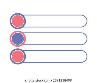 ui ux element bars illustration isolated
