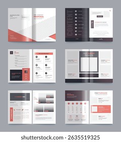 UI UX Graphics Bifold Brochure Design Template