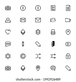 Icono UX de interfaz de usuario o logotipo símbolo de signo aislado ilustración vectorial - Colección de iconos vectoriales de estilo negro de alta calidad
