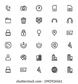 Icono UX de interfaz de usuario o logotipo símbolo de signo aislado ilustración vectorial - Colección de iconos vectoriales de estilo negro de alta calidad
