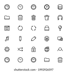 Icono UX de interfaz de usuario o logotipo símbolo de signo aislado ilustración vectorial - Colección de iconos vectoriales de estilo negro de alta calidad
