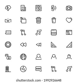 Icono UX de interfaz de usuario o logotipo símbolo de signo aislado ilustración vectorial - Colección de iconos vectoriales de estilo negro de alta calidad
