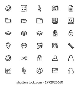 Icono UX de interfaz de usuario o logotipo símbolo de signo aislado ilustración vectorial - Colección de iconos vectoriales de estilo negro de alta calidad
