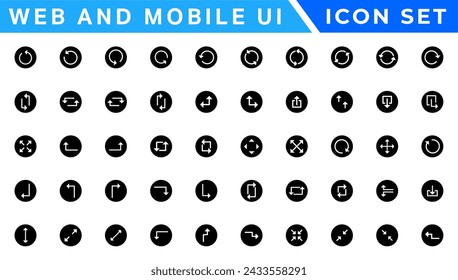 UI UX Icon mega set, user interface iconset collection