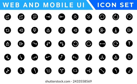 UI UX Icon mega set, user interface iconset collection