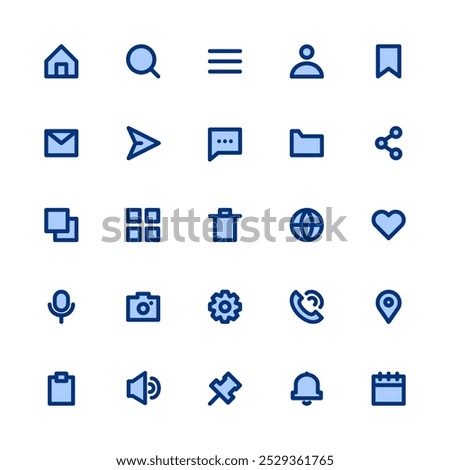 UI UX icon set. Essential UI icon set. UI icon set. Icon set. Vector icons.