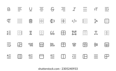 Ui ux icon set, user interface iconset collection.
