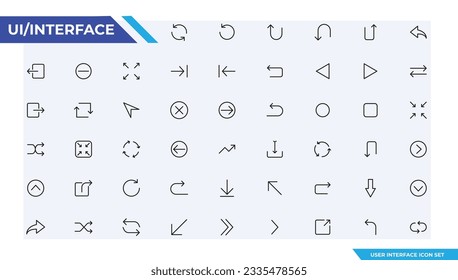 ui ux icon set, user interface iconset collection