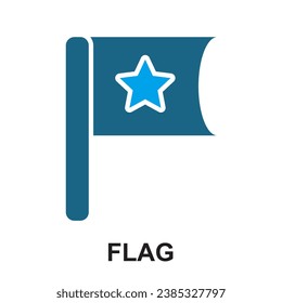 conjunto de iconos UI UX. Conjunto de iconos de interfaz de usuario sólidos y glifos Icono de vector editable azul y negro