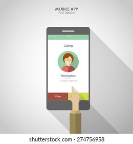 UI UX for  mobile phone app. Flat social icons smartphone design infographics. Vector illustration