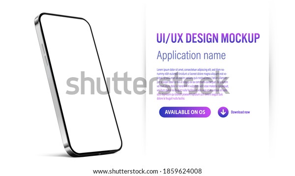 Ui Ux Smartphone Mobile App Template Stock Vector (Royalty Free ...
