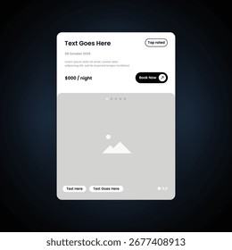 UI UX Style Image Card Design