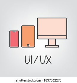 UI, UX (User Interface, User Experience) concept-  vector illustration