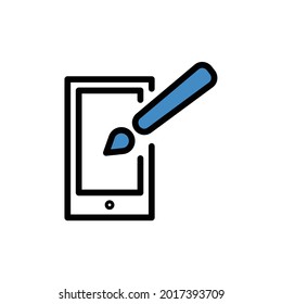 UI UX user interface - Flat Icon - IT related icon. Isolated on a white background EPS Vector