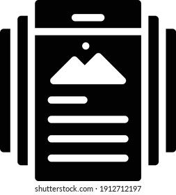 icono de color de glifo vectorial de interfaz de usuario