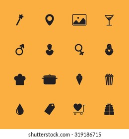UI vector icons set for web and mobile
