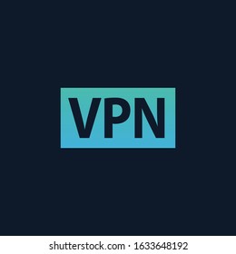 UI VPN icon, icon for website design, mobile app, ui. Stock Vector illustration isolated on blue background.