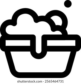 UI Wash Vector Icon Illustration. Line Style