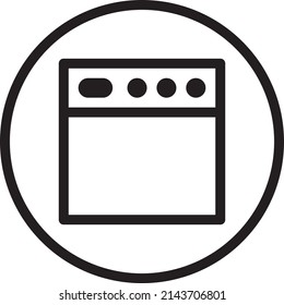 UI web page icon or illustration vector graphic with outline style, rounded, circle. suitable for ui, ux, web, and applications.