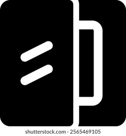 UI Window Vector Icon Illustration. Glyph Style