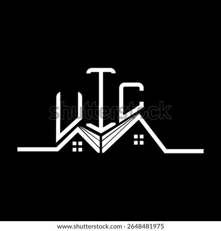 UIC Real State logo design, UIC simple and modern logo. UIC luxurious alphabet design  