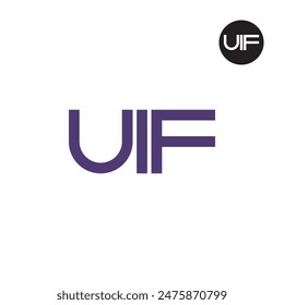 UIF Logo Letra Monograma Diseño