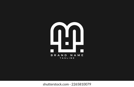 UIM, UM, MU, Abstract initial monogram letter alphabet logo design